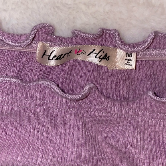 💜Dusty Mauve off shoulder Mini Dress - Picture 4 of 4